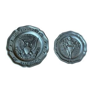 United States Of America & Continental Drummer Boy Sexton 1972 Pewter Plates
